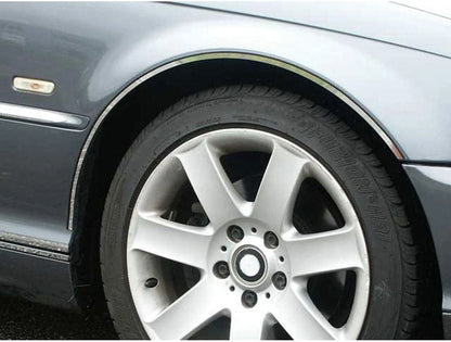 4p Luxury FX Chrome Stainless Fender Trim w/Adhesive for 2001-2005 BMW 3 Series