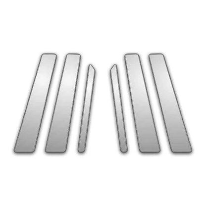 6Pc Chrome Pillar Post Covers for 07-13 Mercedes S 550 - P4211