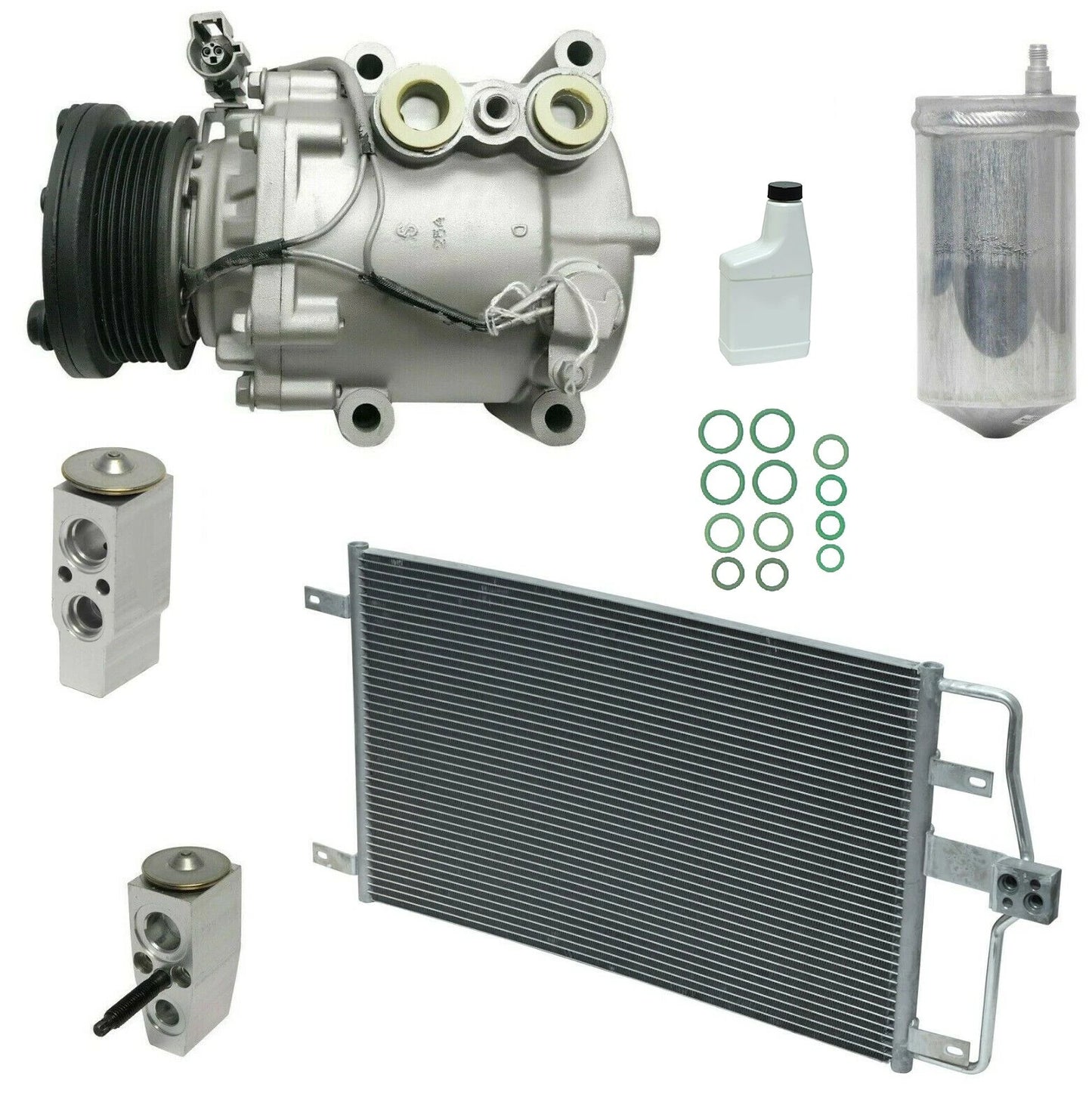 AC Compressor Kit Replacement with Condenser for Ford Escape (2013–2019)