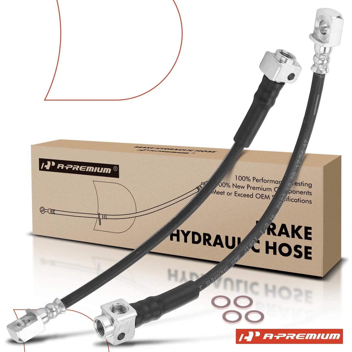 2X Rear Brake Hydraulic Hose for Chevrolet Trailblazer (2002–2009)