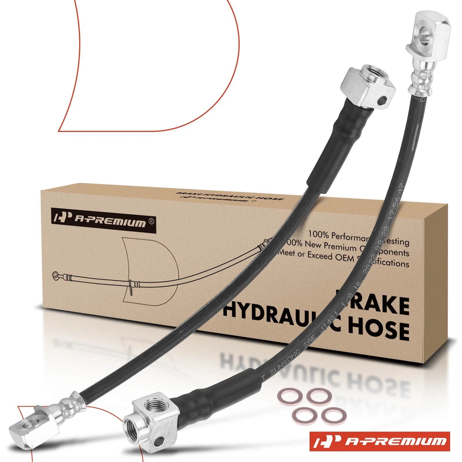 2X Rear Brake Hydraulic Hose for Chevrolet Trailblazer (2002–2009)