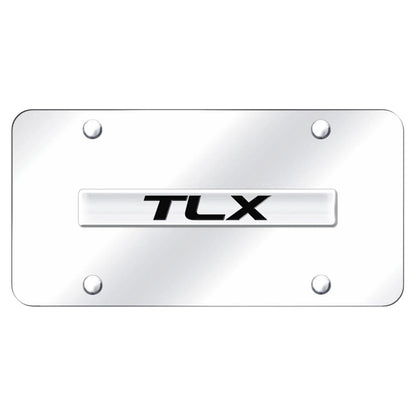 Chrome Name on Chrome License Plate - Officially Licensed for Acura TLX