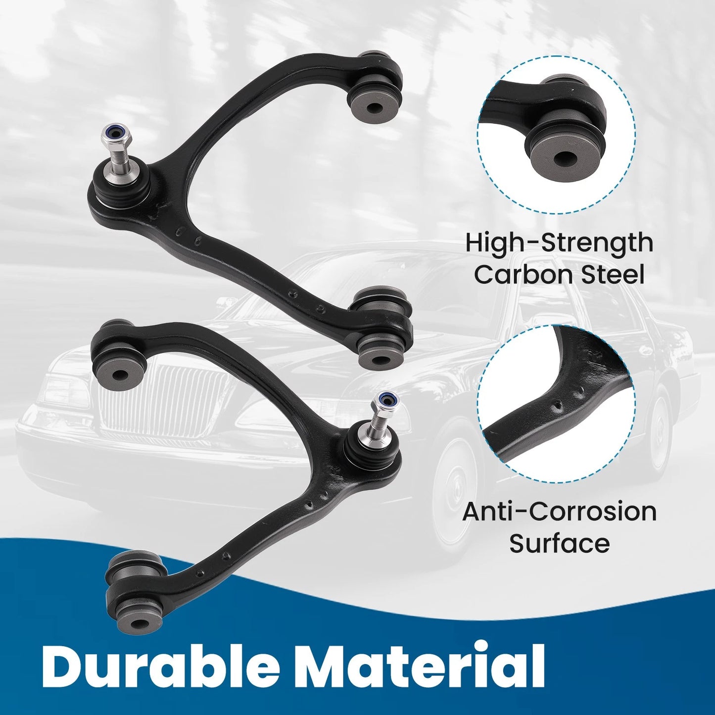 Front Suspension Control Arm Kit for Ford Crown Victoria 2003–2011 (10pc)