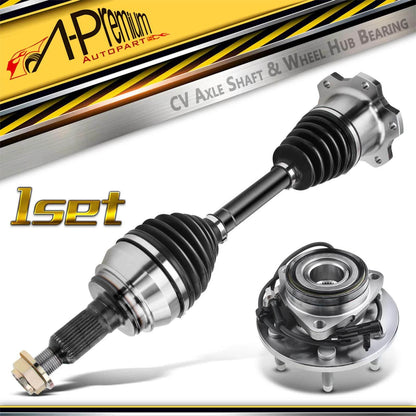 CV Axle Shaft + Wheel Hub for Chevy Silverado 1500 (2007–2018)