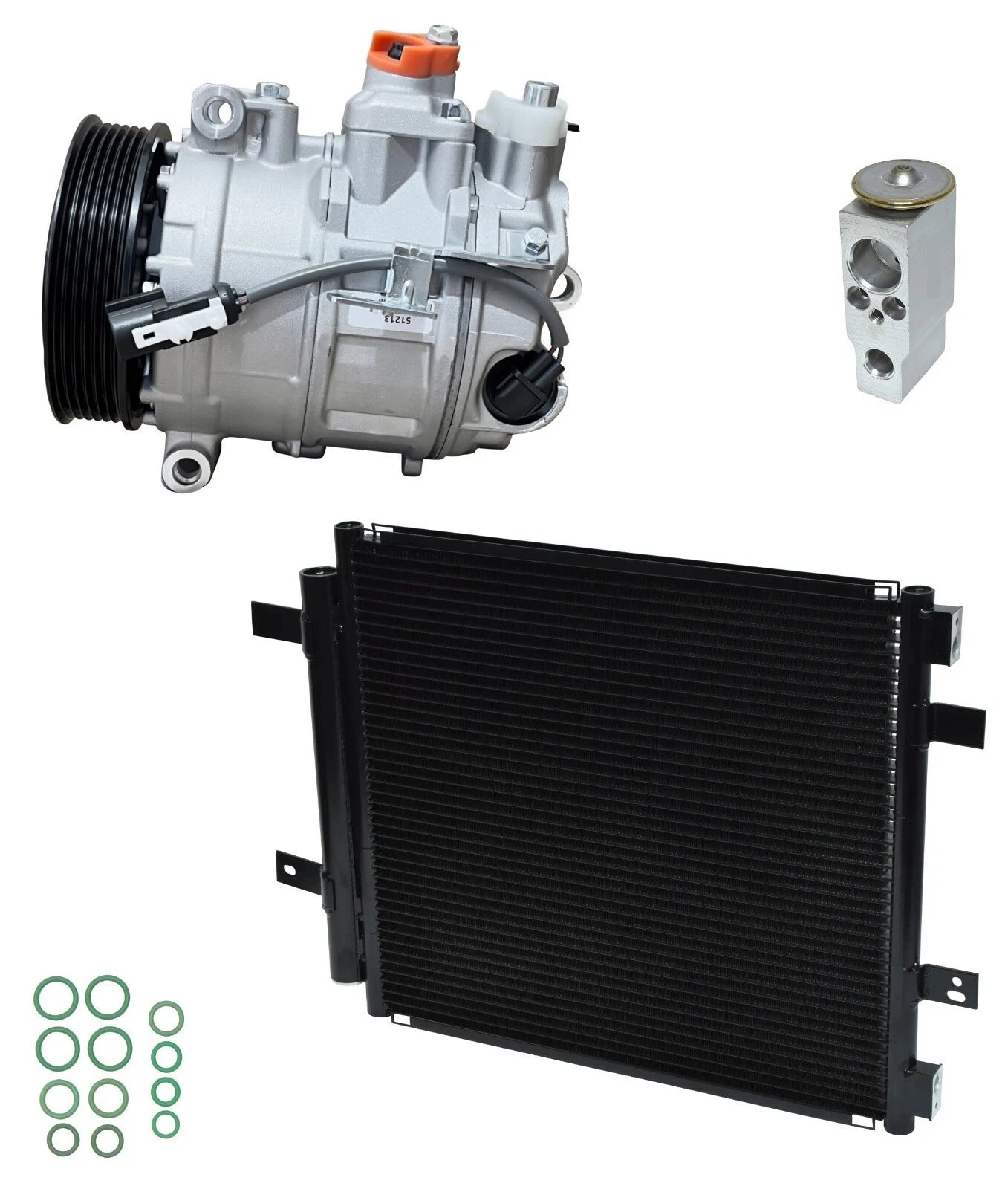 AC Compressor Kit With Condenser for Jaguar XJ8 4.2L (2004–2008)