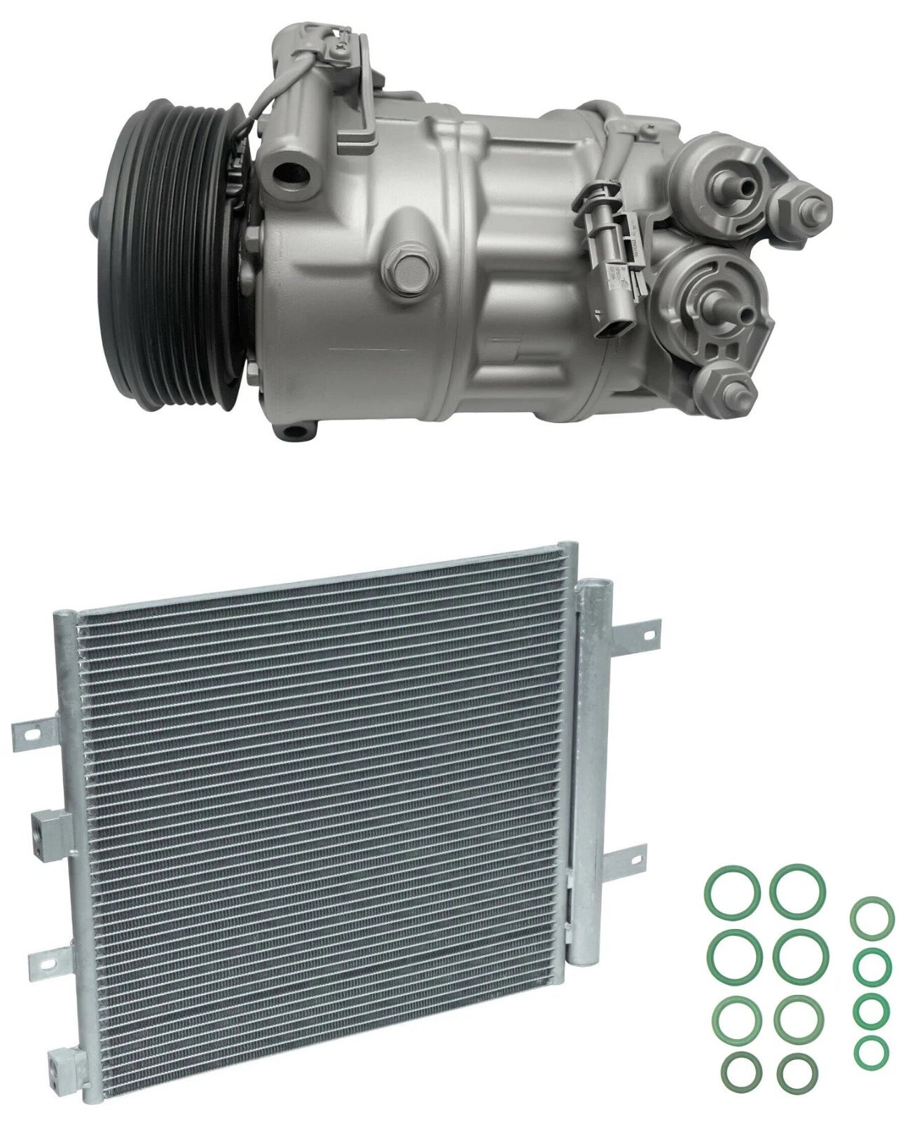 AC Compressor Kit with Condenser Replacement for Jaguar XFR 5.0L (2014–2015)