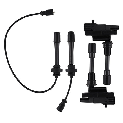 2 Ignition Coil & Wire for 2001-2003 Mazda Protege/Protege5 2.0L