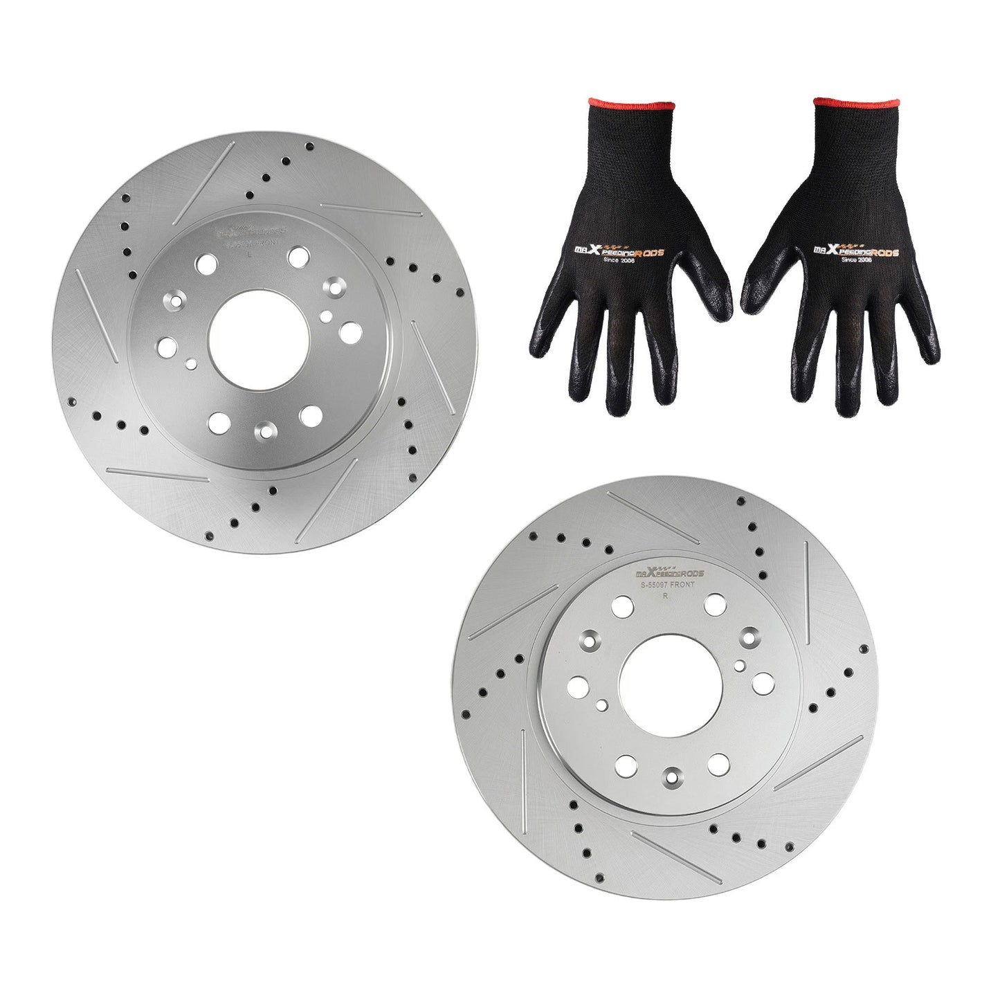 Front Drilled & Slotted Brake Rotor for Cadillac Escalade ESV (2007–2020)