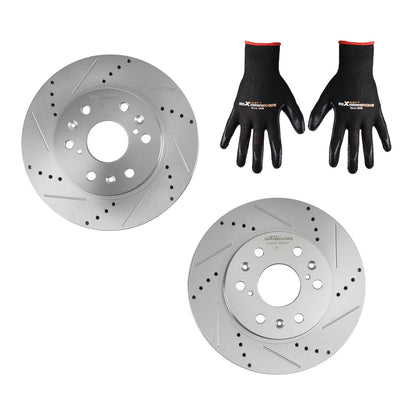 Front Drilled & Slotted Brake Rotor for Cadillac Escalade ESV (2007–2020)