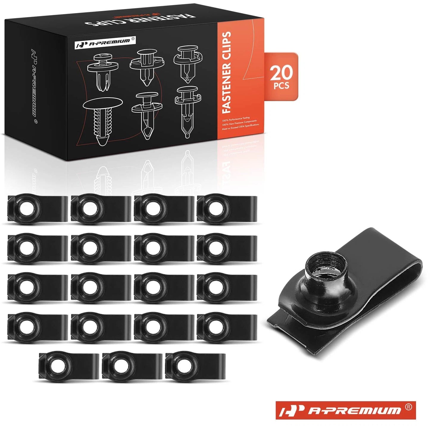 20Pcs Bumper U Nut Panel Clip M8 for GM Chevy GMC