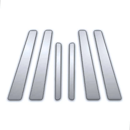 Chrome Pillar Post Covers 6 Piece for Mazda Protege (2000–2003)