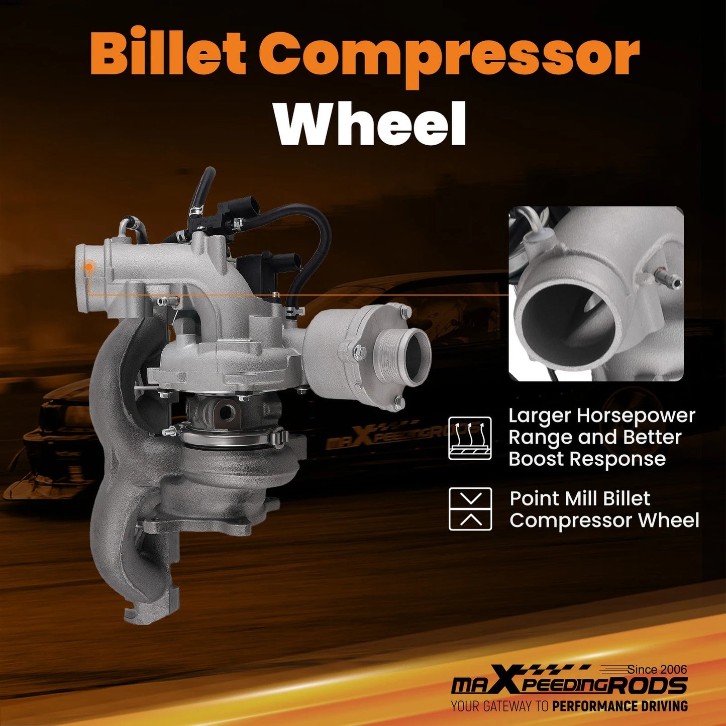 Billet Turbocharger for Audi A4 A5 A6 S4 S5 VW Passat 2.0 TFSI (2008–2010)