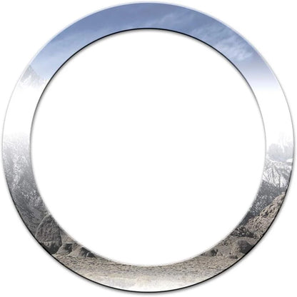 Chrome Fuel Gas Door Ring Replacement for 2007-2018 Jeep Wrangler