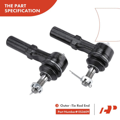 10x Front Control Arm Ball Joint Tie Rod End for Chevy Silverado 2500 (2001–2007)