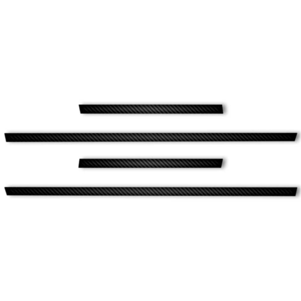 4pc Carbon Fiber 1 1/4" Accent Trim for 2019-2023 Ford Ranger Super Cab