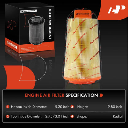 2X Engine Air Filter for Mercedes-Benz C230 (2003–2005)