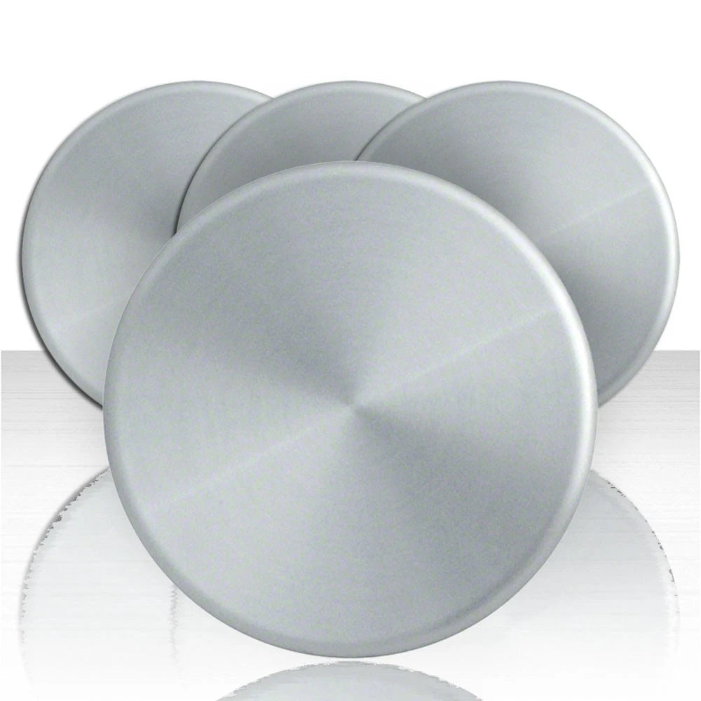 4 16" Smooth Aluminum 6 Lug Wheel Center hubcaps Hubs Nut Covers for CHEVY GMC