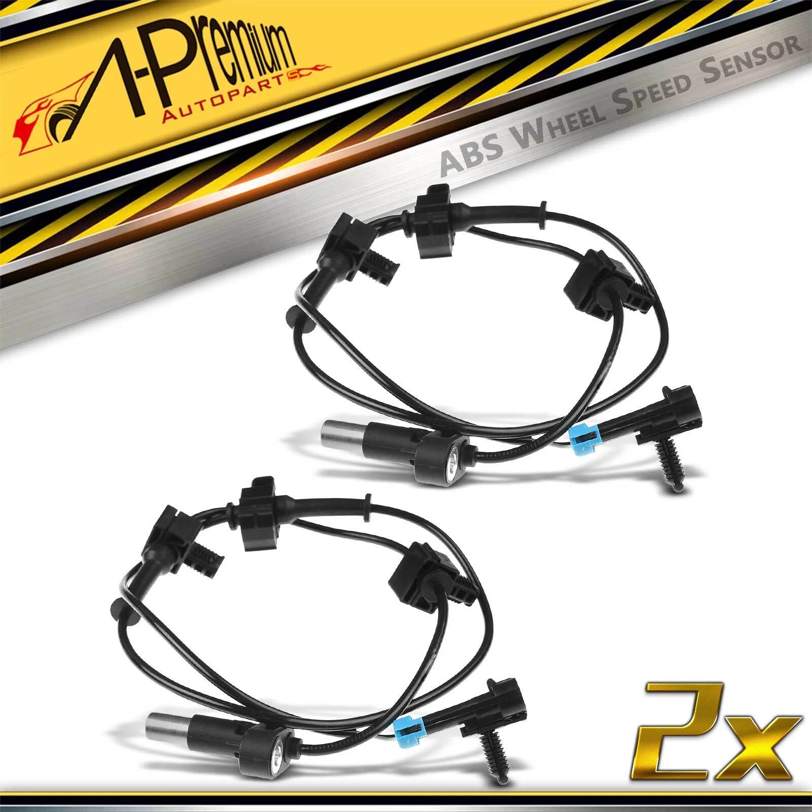 2X Rear ABS Wheel Speed Sensors for Chevrolet Silverado 2500 HD (2001–2007)