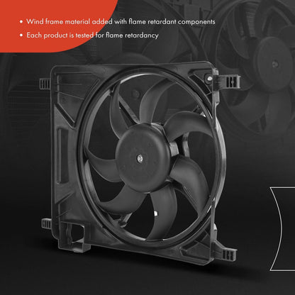 Cooling Fan Assembly with Shroud for Chevy Spark (2012–2015)