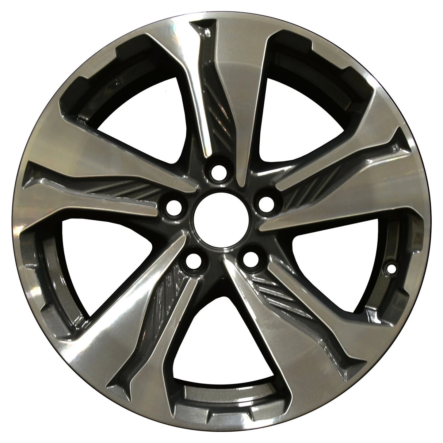 17x7.5 Factory Wheel Medium Sparkle Charcoal w Black Machined for Honda CR-V (2007–2014)