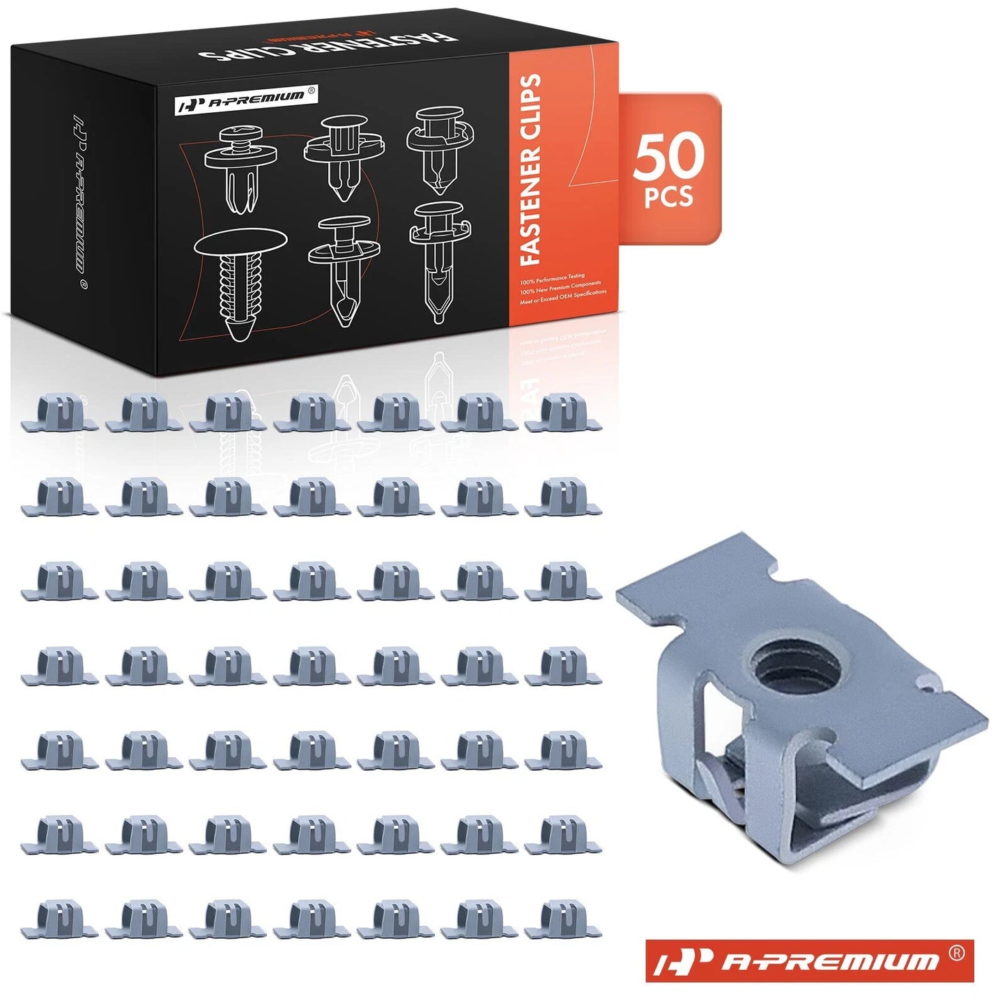 50x Metal Front Bumper Specialty Nut for Chevy Malibu Impala (2008–2023)