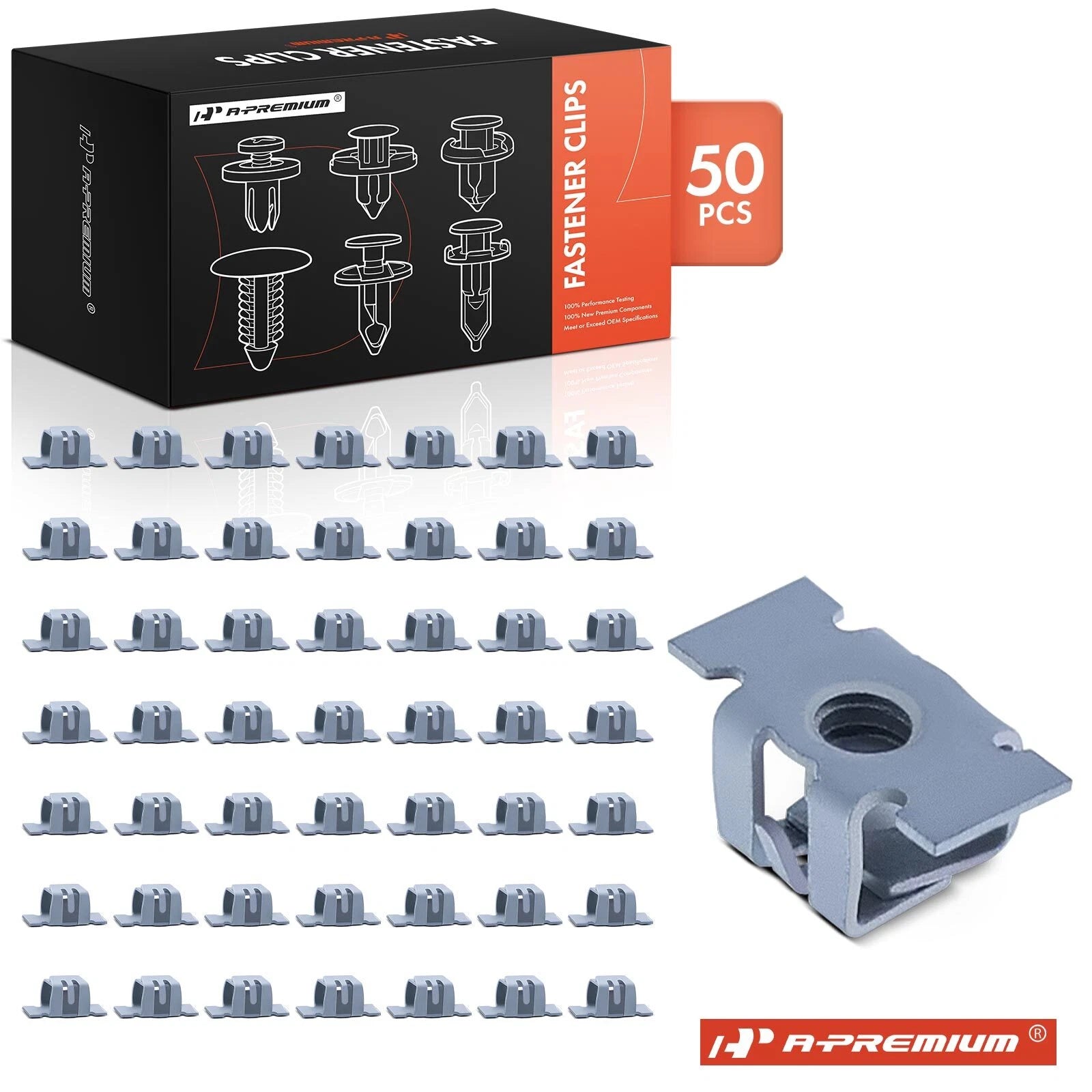 50x Metal Front Bumper Specialty Nut for Chevy Malibu Impala (2008–2023)