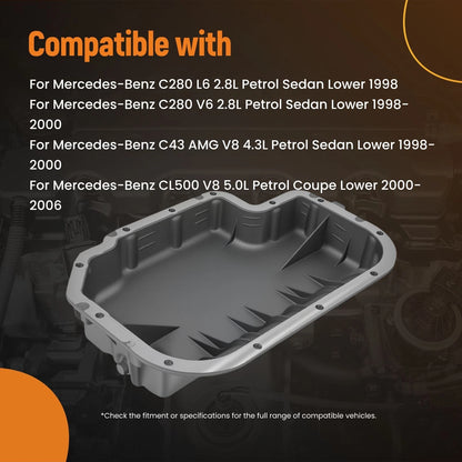 Aluminum Oil Pan Lower for Mercedes-Benz S55 AMG V8 (2001–2002)
