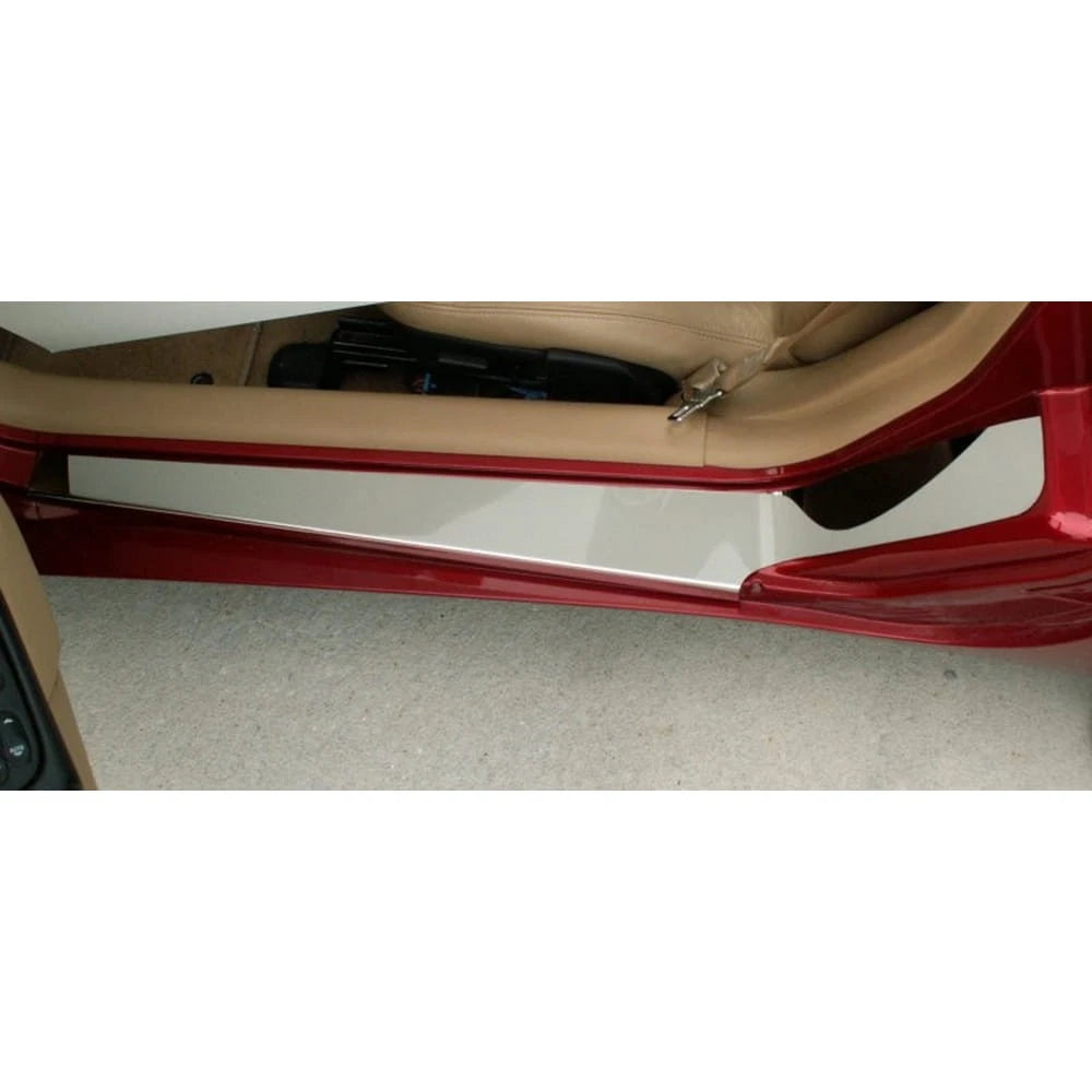 2pc Polished Stainless Steel Outer Door Sill Trim Kit for 1997-04 Chevy Corvette
