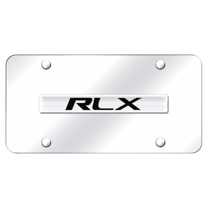 Chrome Name on Chrome License Plate - Officially Licensed for Acura RLX