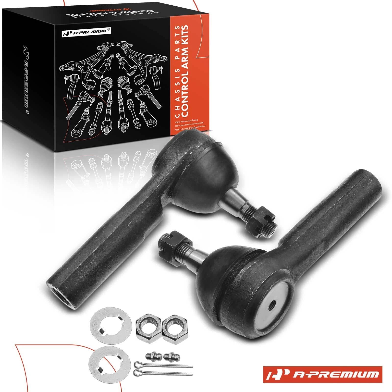 2X Front Outer Tie Rod for Chevy Equinox HHR Pontiac Saturn (2005–2009)