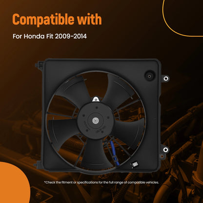 Electric Cooling Fan Assembly for Honda 2009–2014 (2 Pin) 19020RB0004