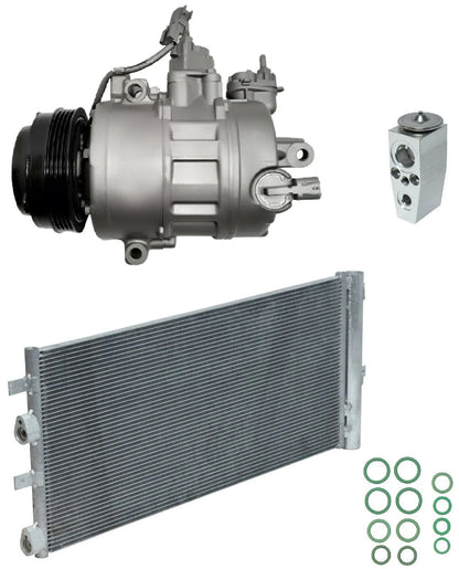 AC Compressor Kit w Condenser Replacement for Lincoln MKZ 2.0L (2013–2015)