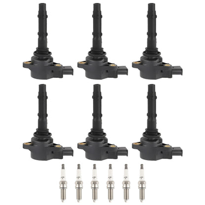 Ignition Coil & Spark Plug for Mercedes-Benz S450 SL550 SLK280 SLK300 (2007–2012)