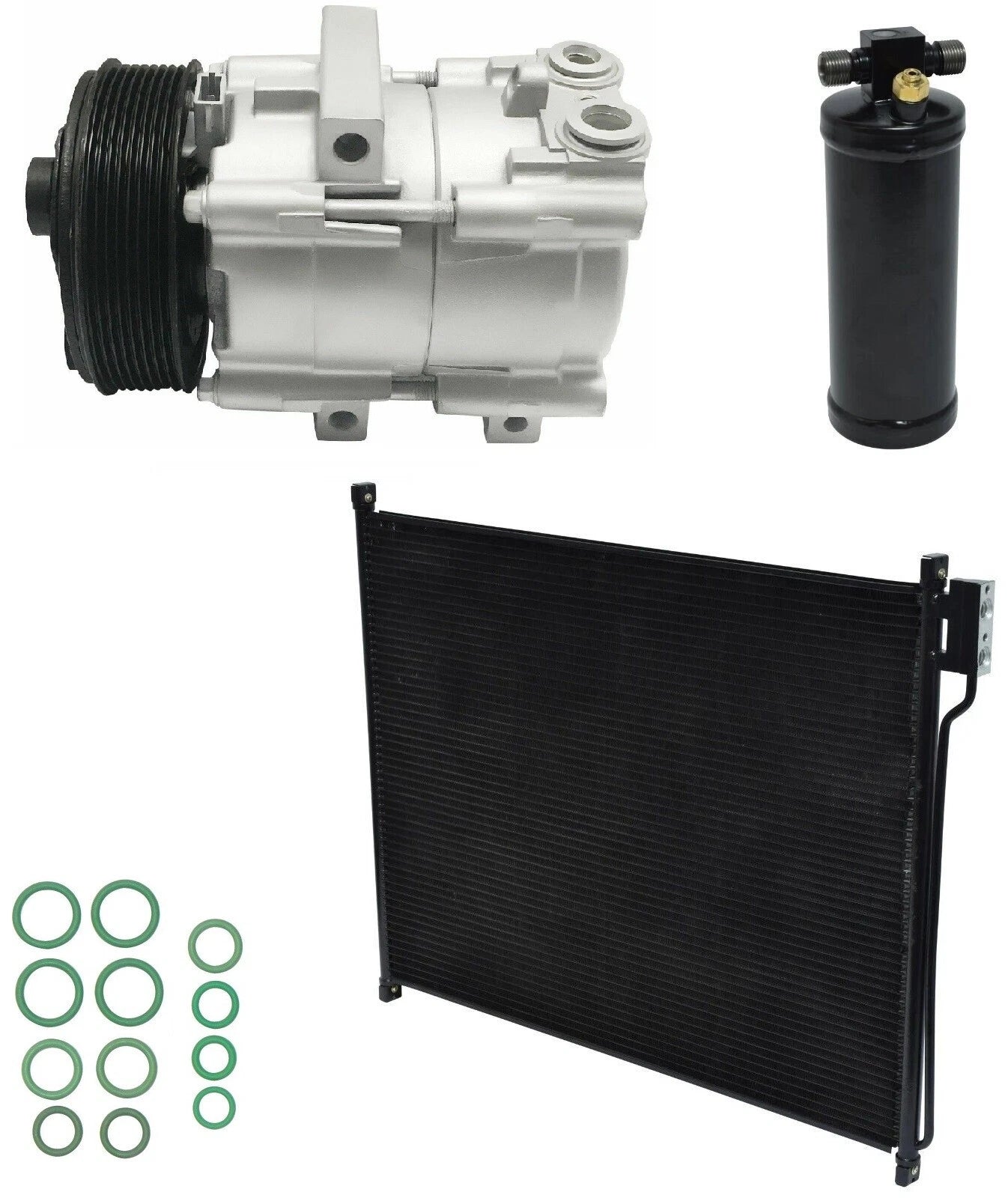AC Compressor Kit With Condenser for Ford F53 6.8L (2000–2000)