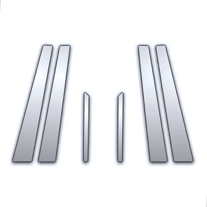 6Pc Chrome Pillar Post Covers Replacement for Acura MDX (2001–2006)
