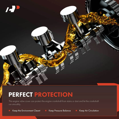 2Pcs Engine Valve Cover with Gaskets for Chevy Small-Block (1987–2000)