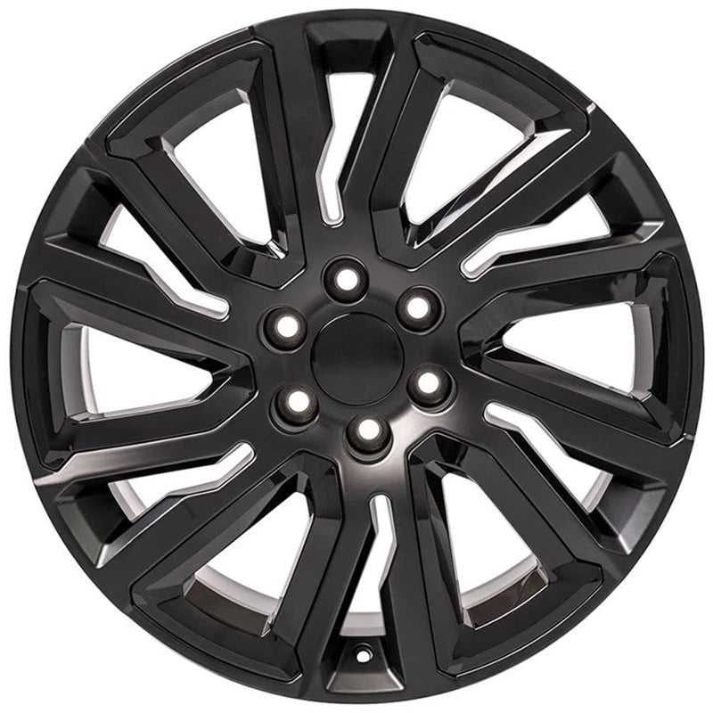 22 Inch Satin Black Wheel Replacement for 2003–2014 Chevy Express 1500
