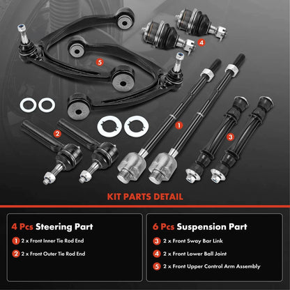 10x Front Control Arm Ball Joints for Chevy Silverado