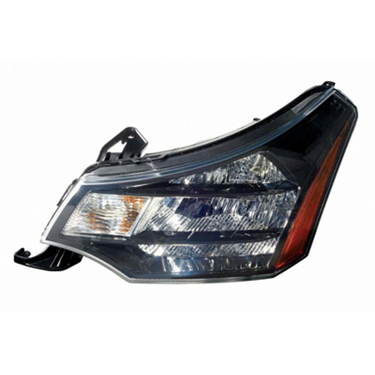 Replacement Black Chrome Driver Side Head Light Assembly for 2009-11 Ford Focus