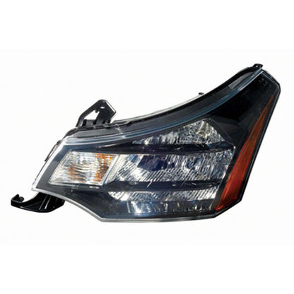 Replacement Black Chrome Driver Side Head Light Assembly for 2009-11 Ford Focus