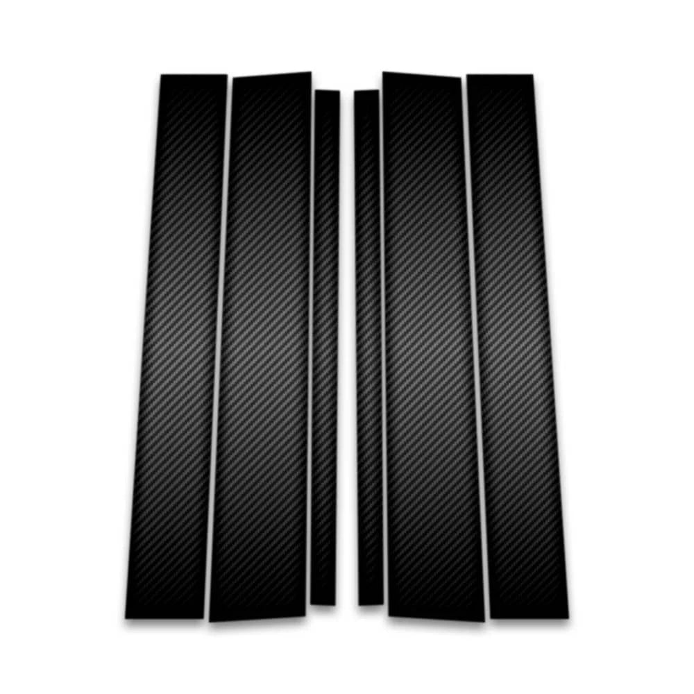 6pc Carbon Fiber Pillar Post Covers for 2004-2007 Buick Rainier