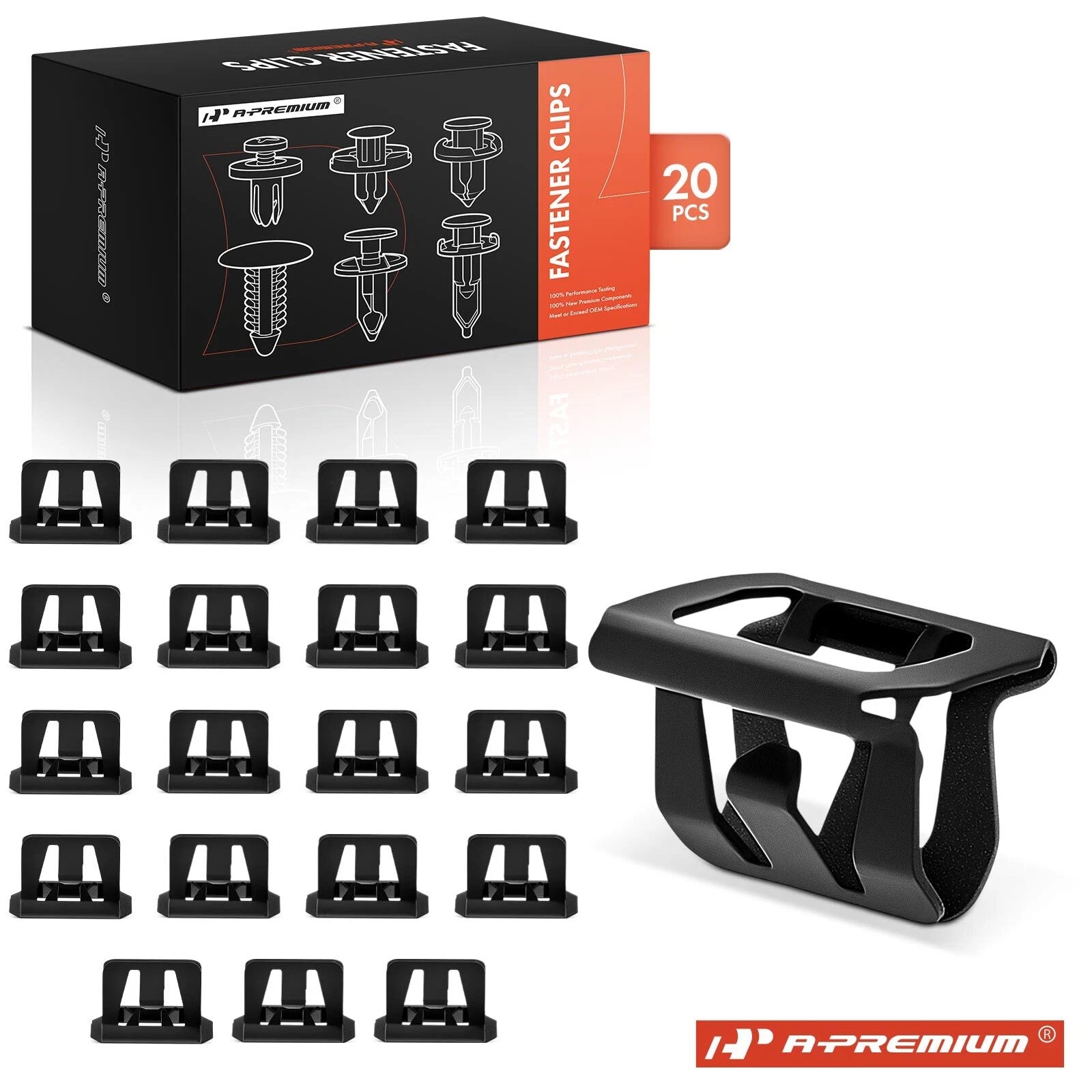 20Pcs Metal Grille & Bumper Cover Clips for Chevy