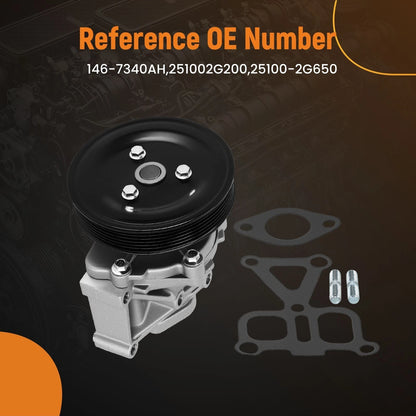 Belt Driven Water Pump for Kia Rondo 2.4L (2007–2009)