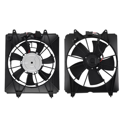 2x Radiator A/C Condenser Cooling Fan for Honda CR-V (2007–2009)