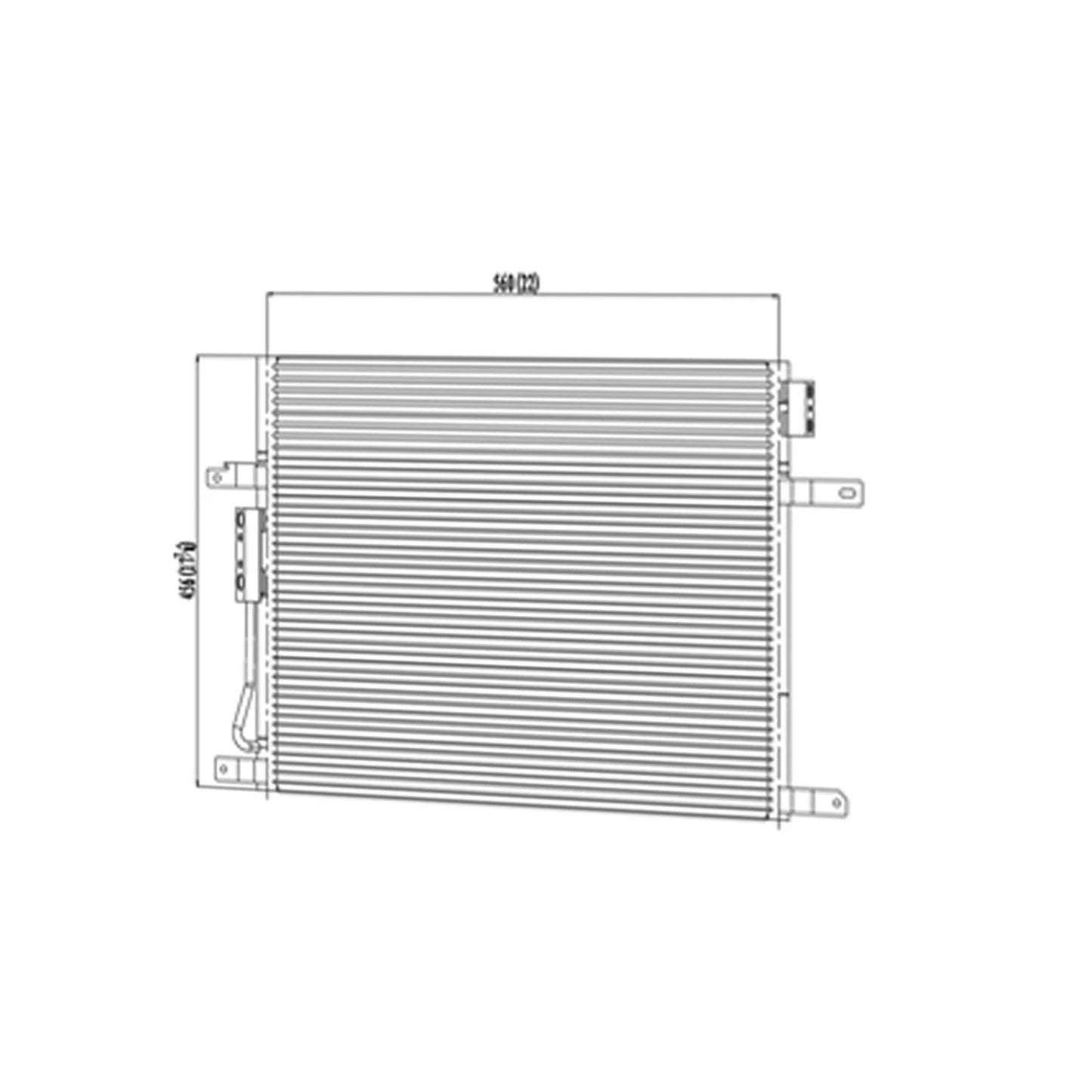 A/C Condenser Replacement Repair Part for Jeep Grand Cherokee (2004–2004)