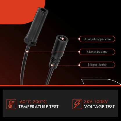 7x Spark Plug Wire Set for Chevy Silverado 1500 GMC Sierra 1500 (1999–2001)
