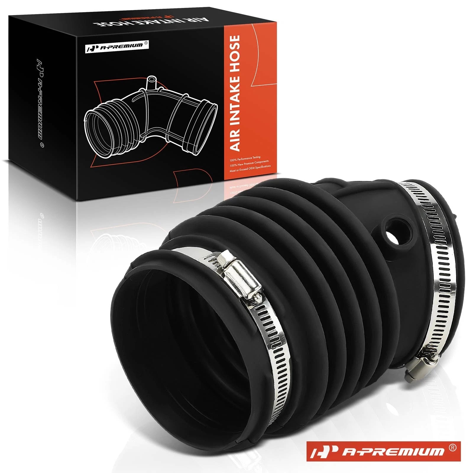 Air Intake Hose with Clamps for Buick Skylark, Chevy Beretta, Corsica 