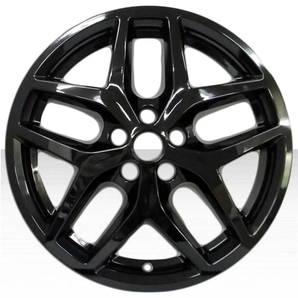 18 Inch Gloss Black Wheel Skins Replacement Set of 4 for Ford Edge (2021–2023)
