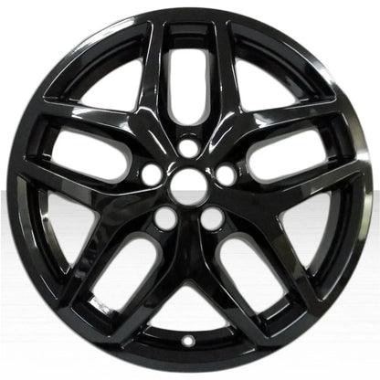 18 Inch Gloss Black Wheel Skins Replacement Set of 4 for Ford Edge (2021–2023)