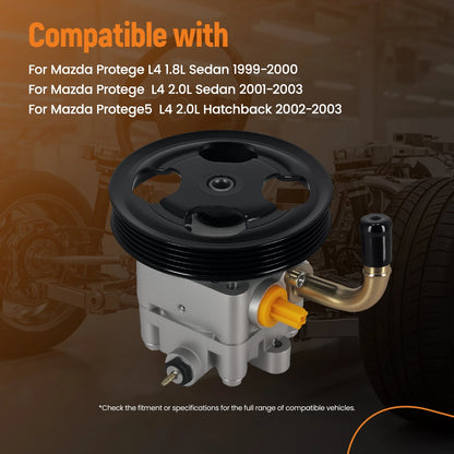 Front Power Steering Pump for Mazda Protege 2.0L (2001–2003)
